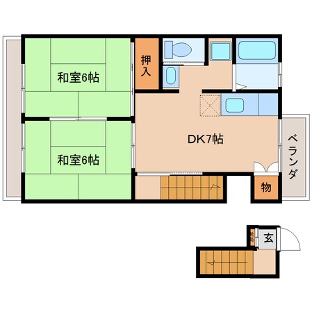 桜橋駅 徒歩13分 2階の物件間取画像